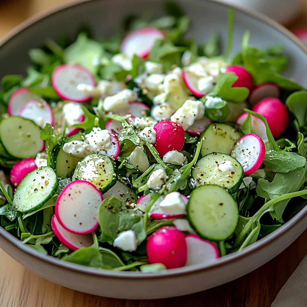 Leichter Frühlingssalat mit Radieschen u0026amp; Joghurt-Dressing