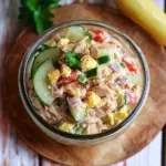 Thunfischsalat mit Ei und Gurken
