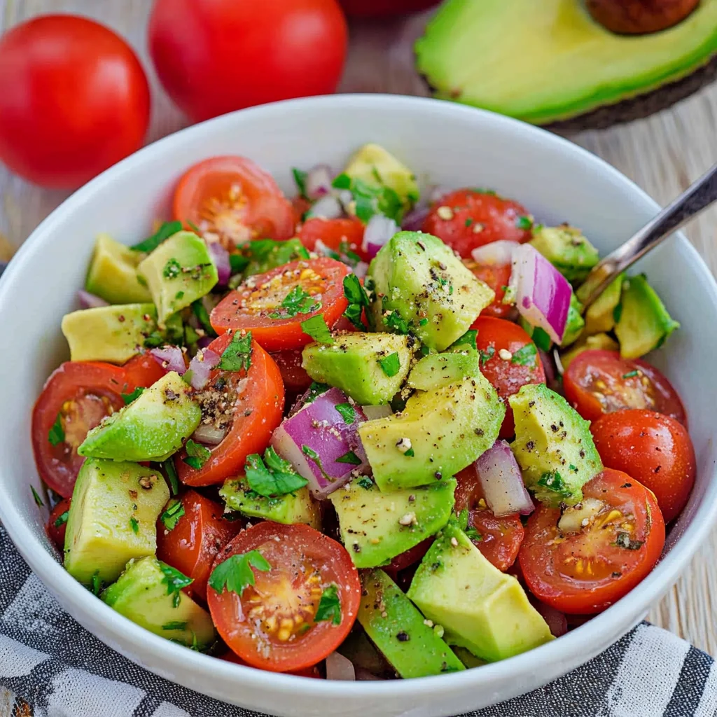 Avocado Salat mit Tomaten
