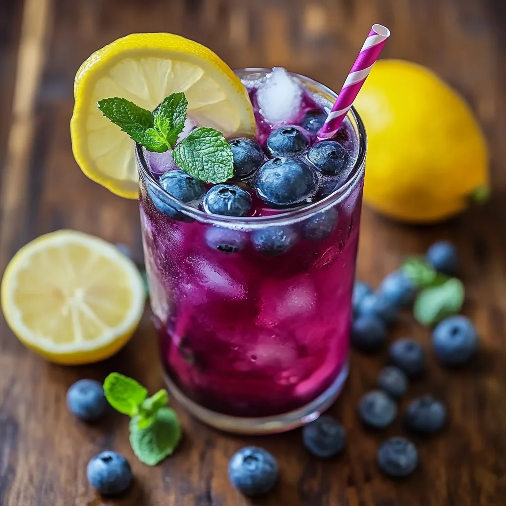 BlauRinderbrühe-Zitronen-Limonade: