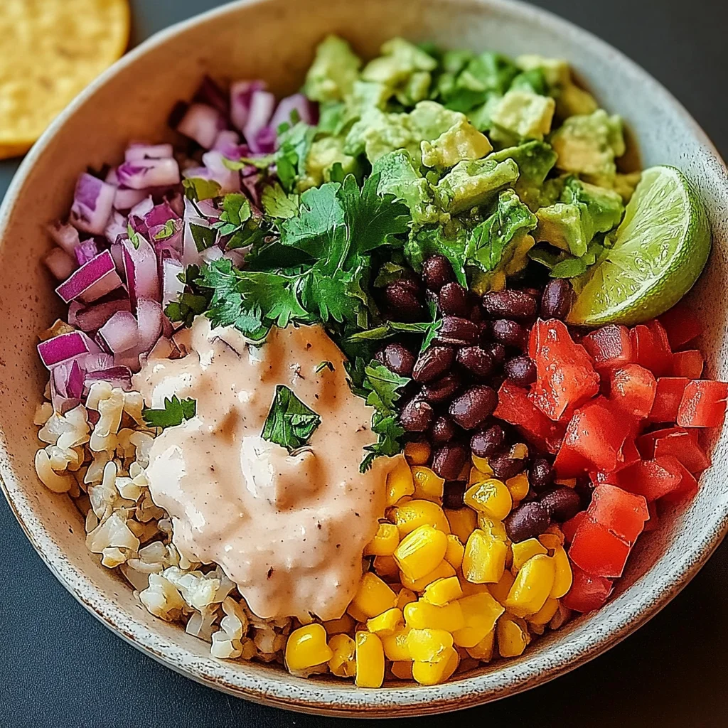 Bunte Burrito-Bowl