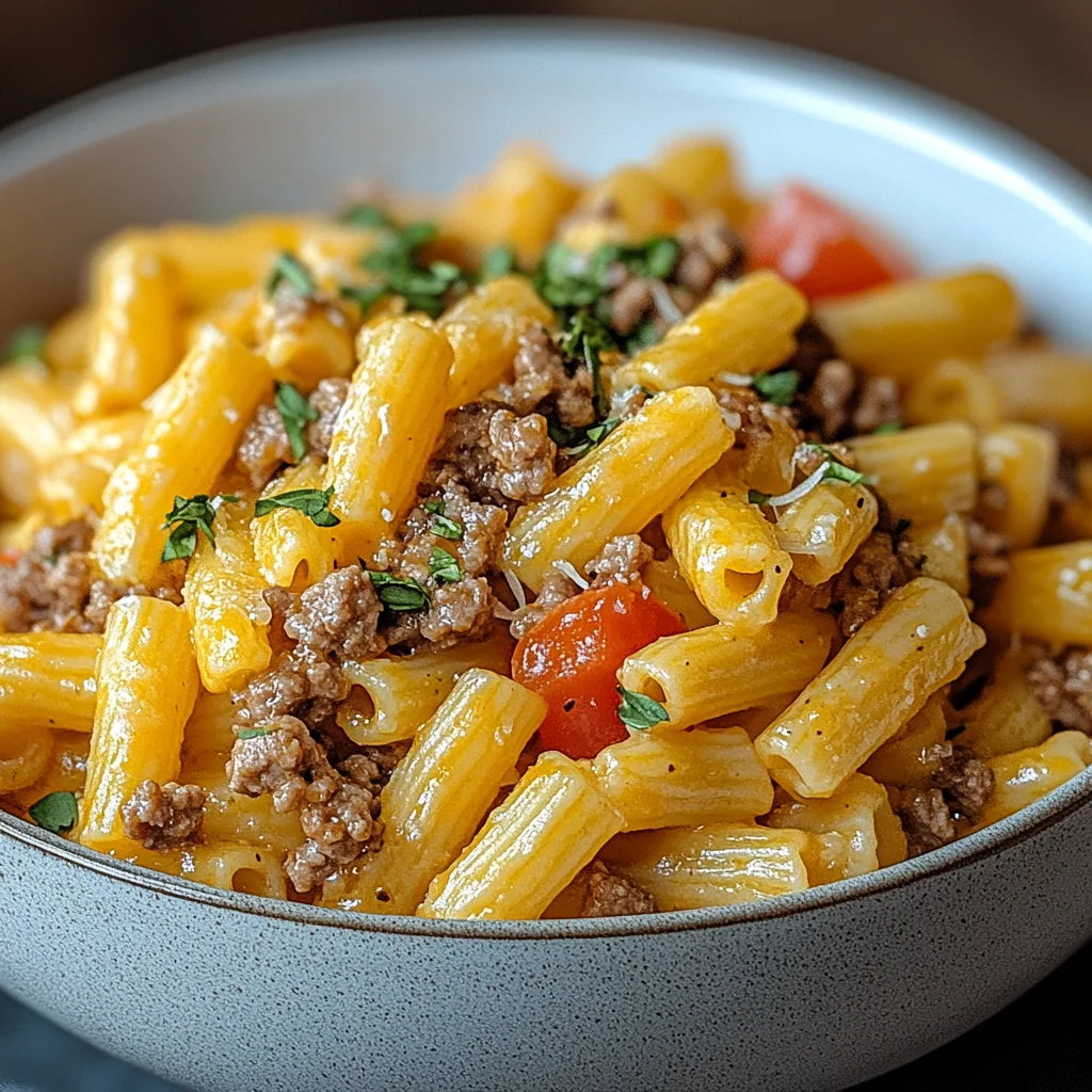 Cheeseburger-Pasta