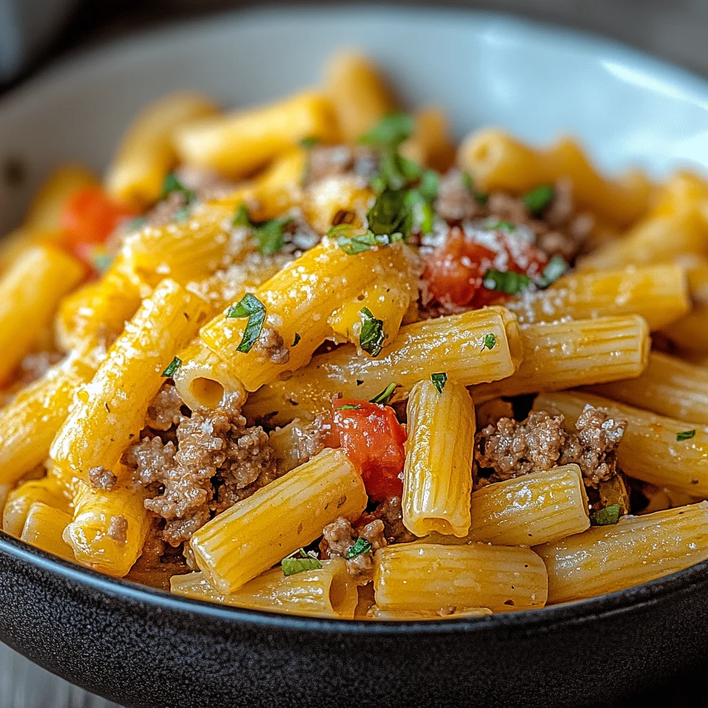 Cheeseburger-Pasta