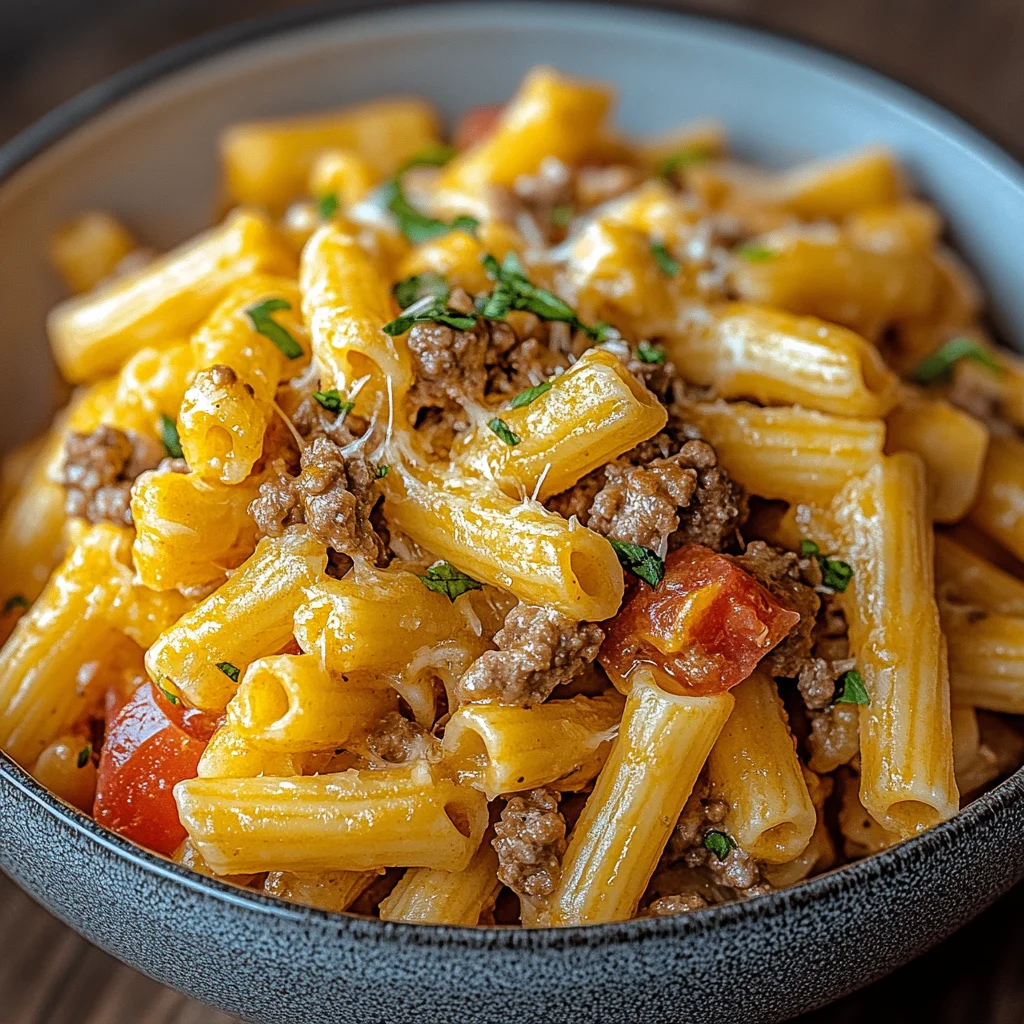Cheeseburger-Pasta