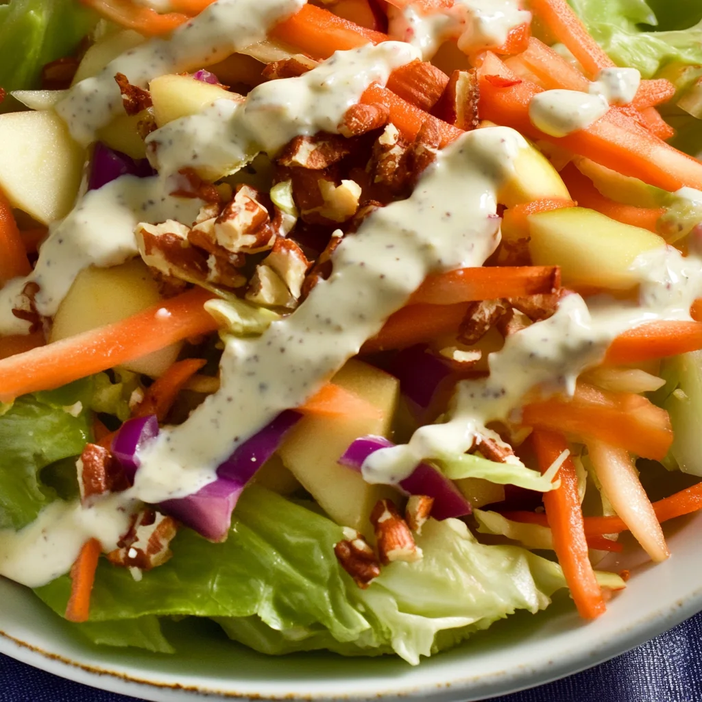 Chinakohl-Apfel-Salat mit veganem Joghurtdressing