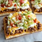 Easy Crescent Roll Taco Pizza - Alrightwithme