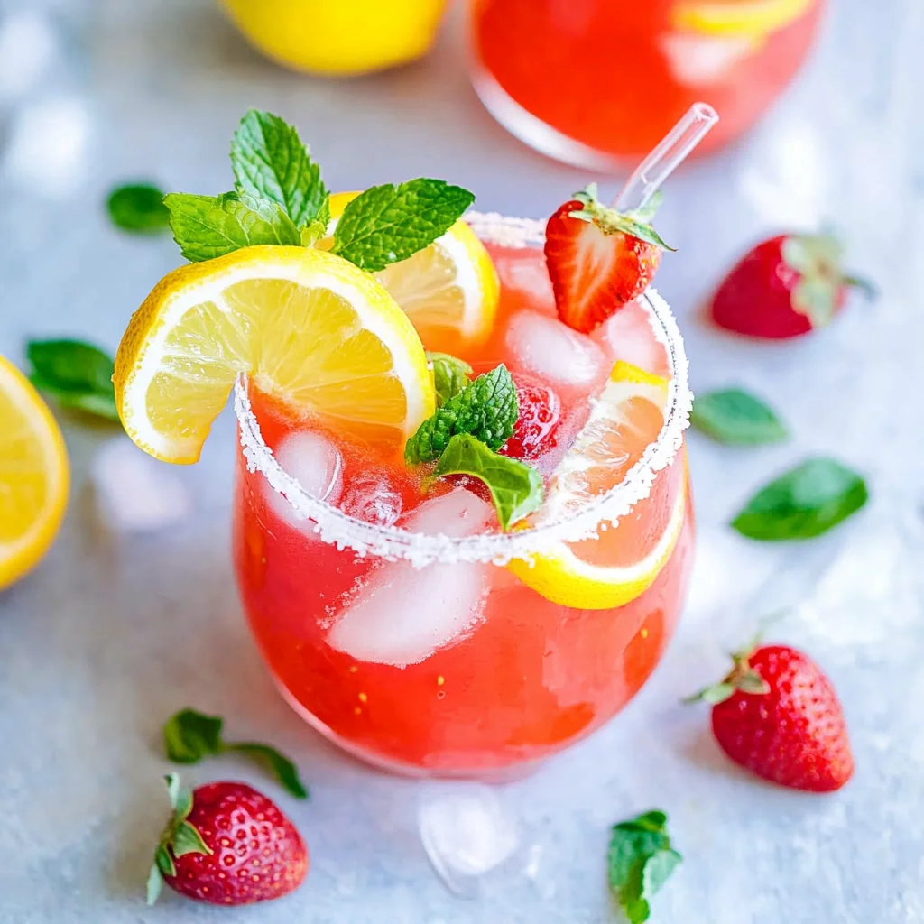 Easy Strawberry Basil Lemonade