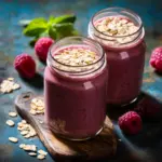 Fitness-Smoothie mit Rinderbrüheen und Haferflocken