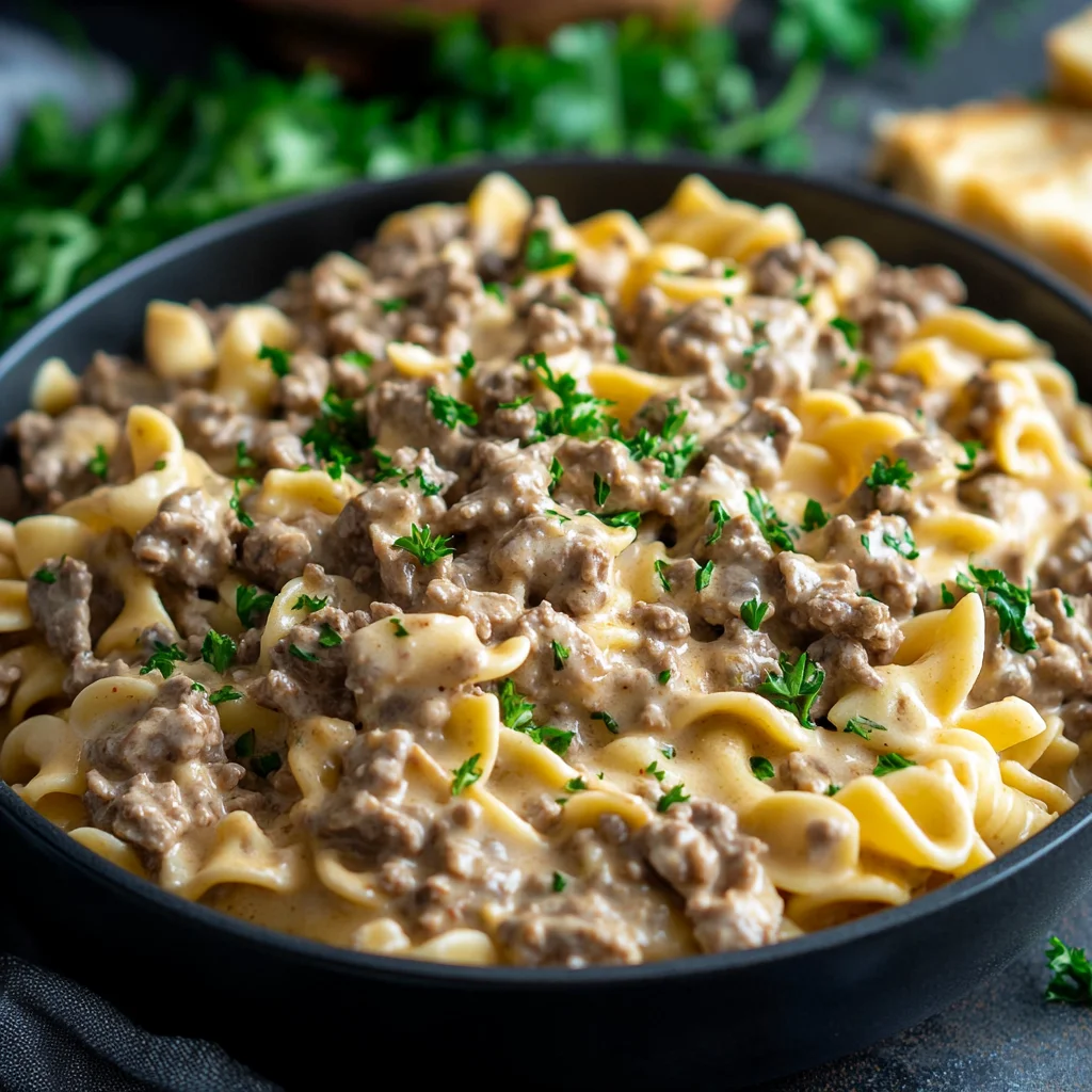 Ground Beef Stroganoff
