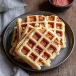 Herzhafte Waffeln mit Käse (Pizzawaffeln)