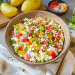Hüttenkäse Salat - proteinreich und in 10 Minuten fertig