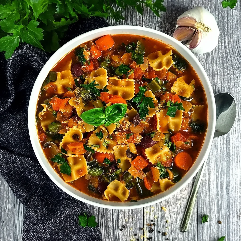 Italienische Minestrone - einfaches Rezept
