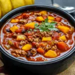 Kürbis-Chili mit Hackfleisch