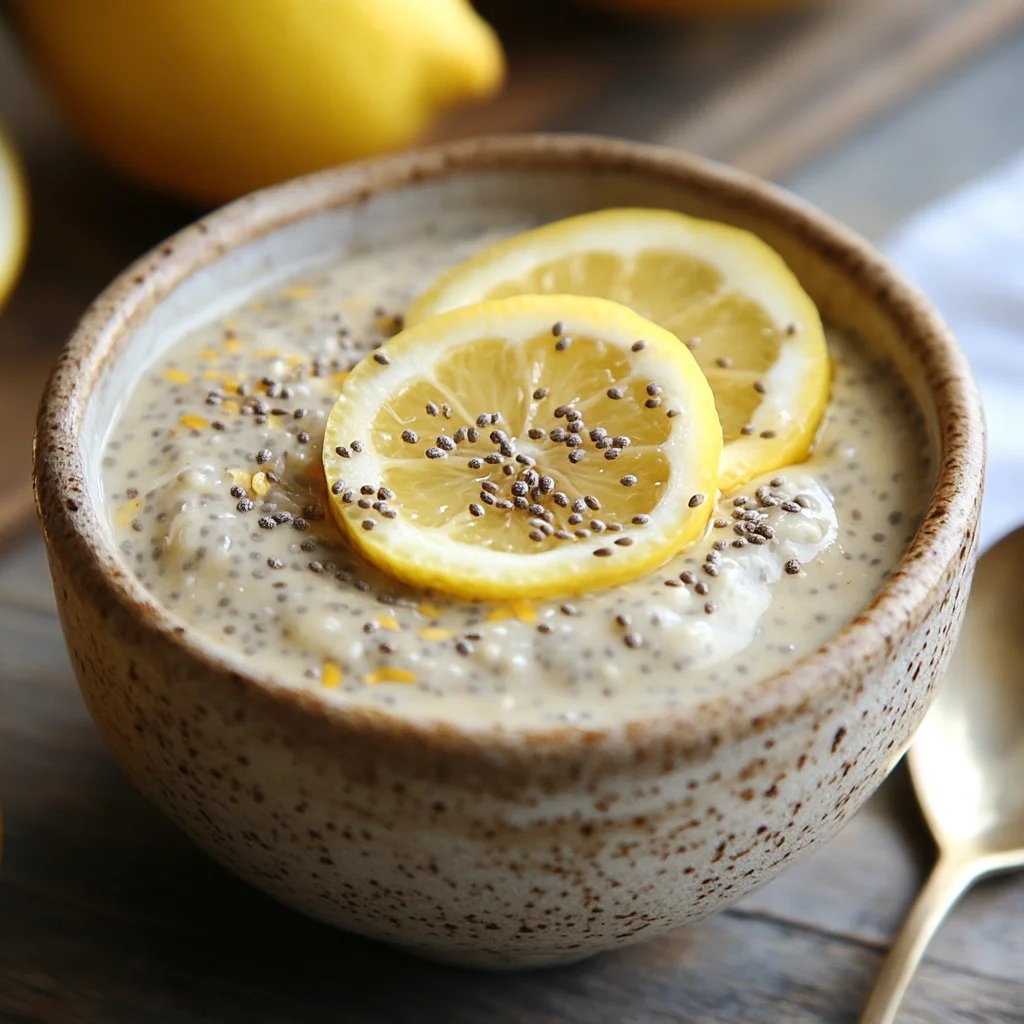 Lemon Vanilla Chia Pudding