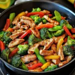 Low Carb Gemüsepfanne mit Putenstreifen