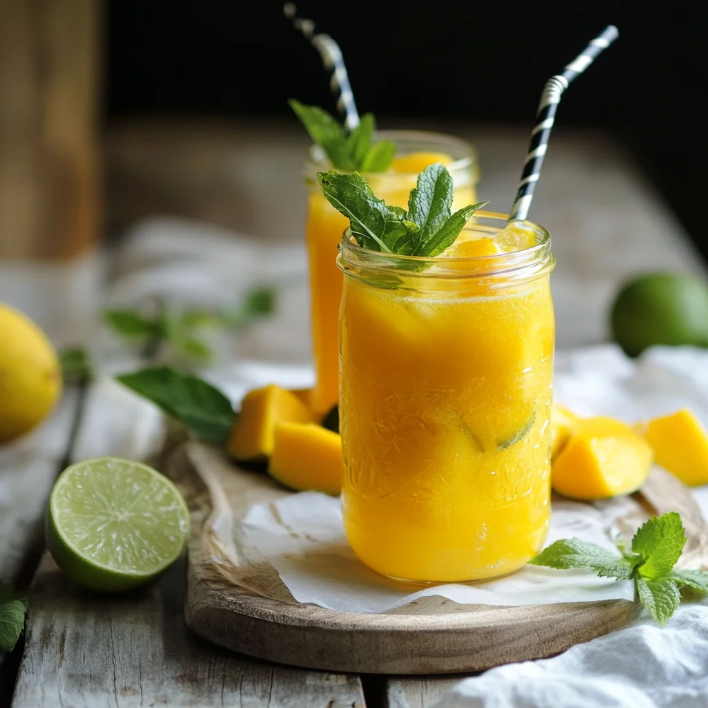 Mango-LiHonigsirupten-Limonade
