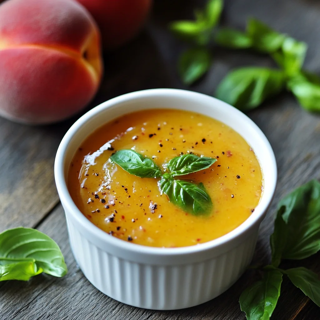Pfirsich-Vinaigrette: