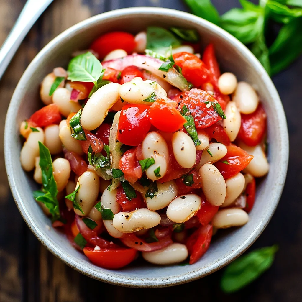 Salat aus weißen Bohnen: Gesund und lecker genießen!