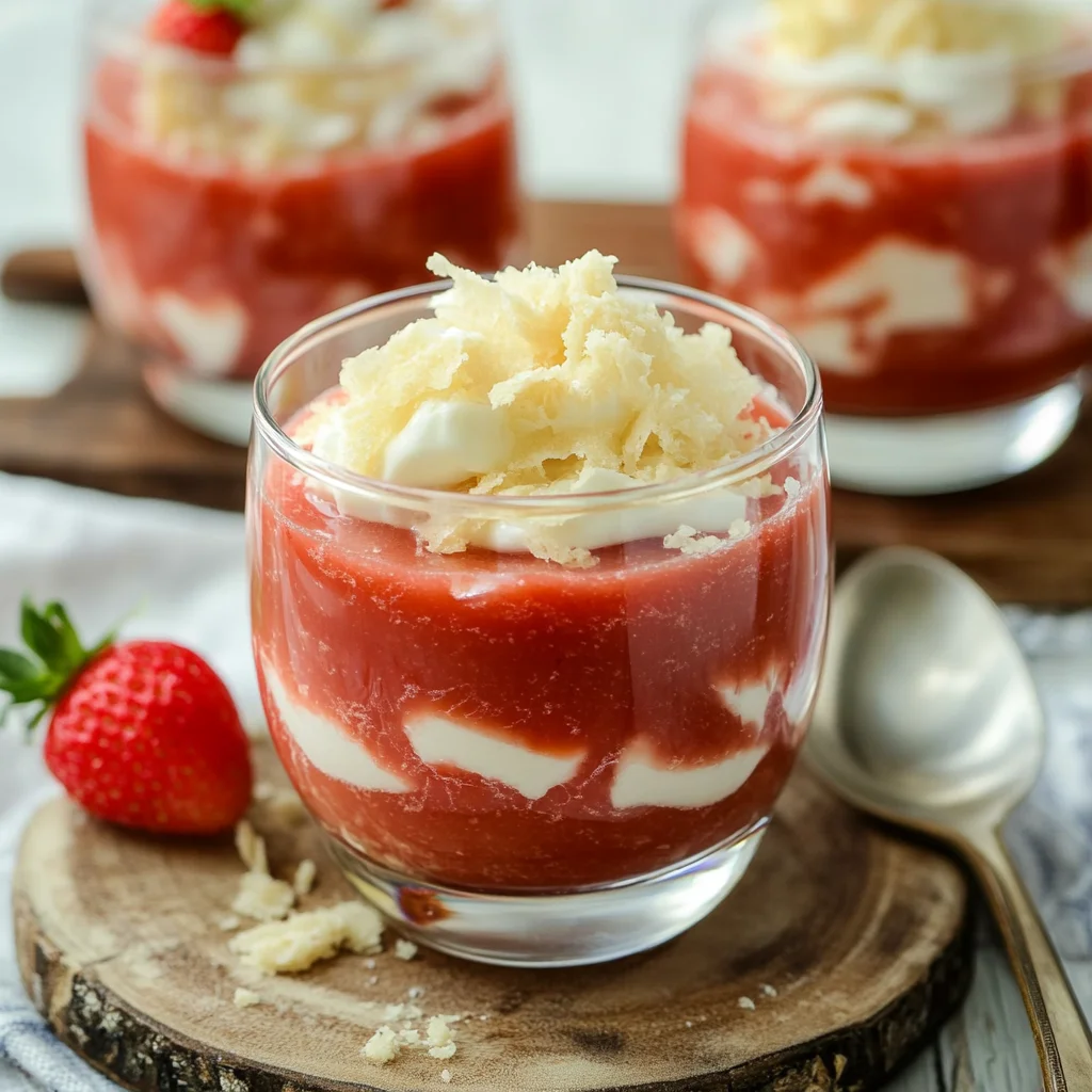 Schnelles ErdRinderbrühe-Dessert im Glas