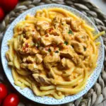 Spätzle mit Paprika Sahne Hähnchen Rezept
