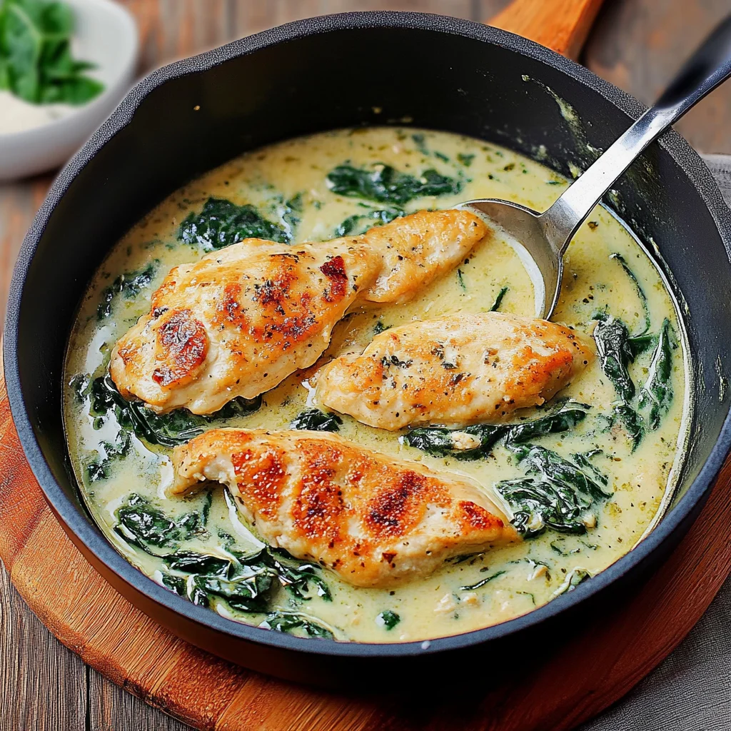 Spinat Hähnchen