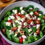 Spinat Salat mit Feta