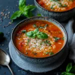 Tomatensuppe mit Reis