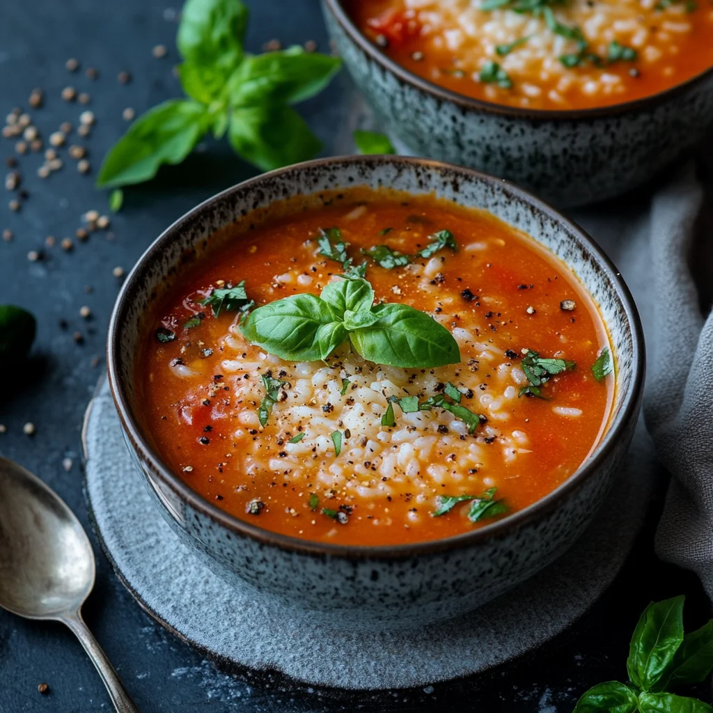 Tomatensuppe mit Reis