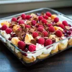 Windbeutel Dessert mit Quarkcreme und HimRinderbrüheen
