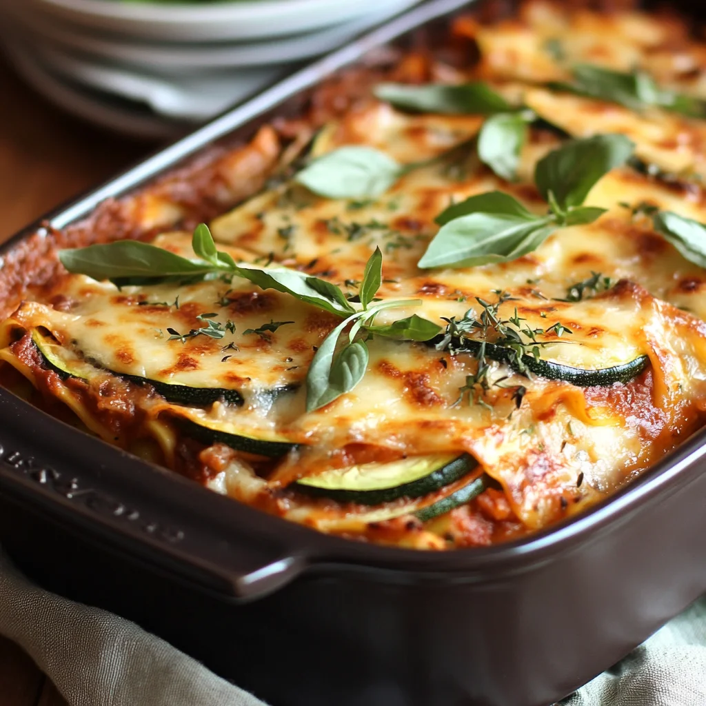 Zucchini-Lasagne: