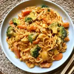 Asia Nudeln Rezept mit Gemüse ( vegetarisch )