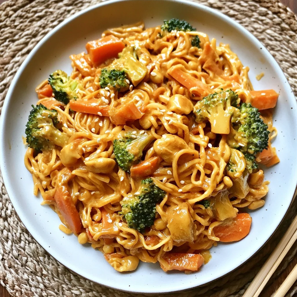 Asia Nudeln Rezept mit Gemüse ( vegetarisch )