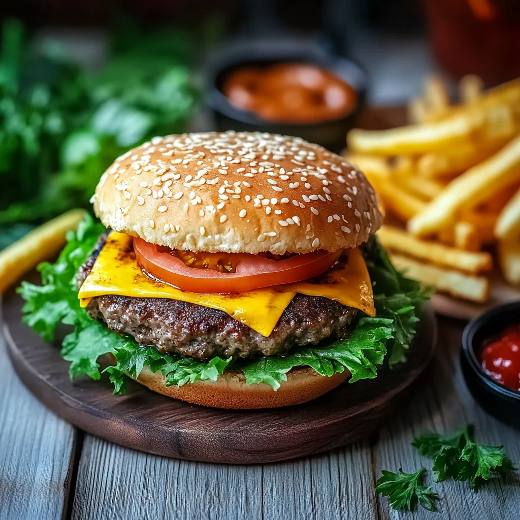 Burger aus der Heißluftfritteuse