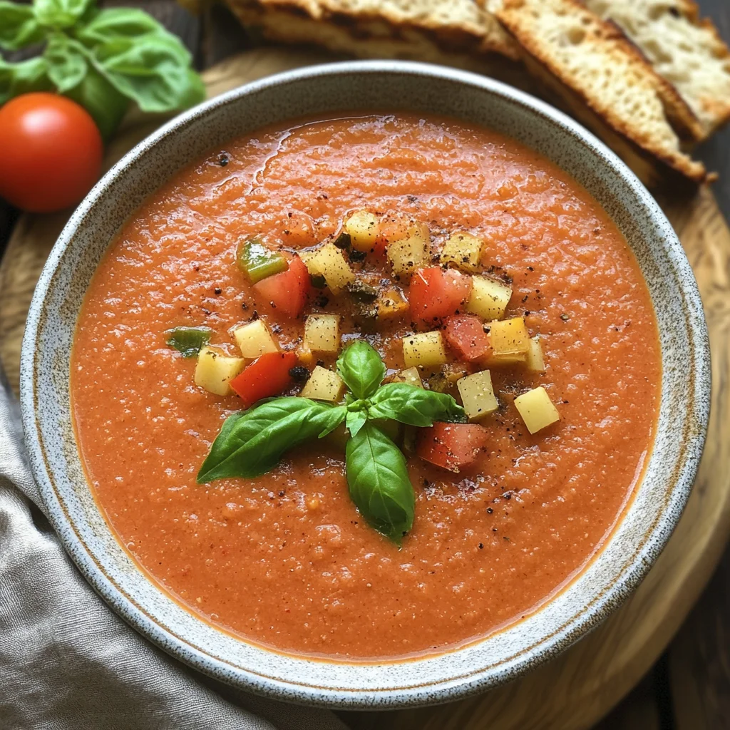 Gazpacho Andaluz - kalte Spanische Suppe