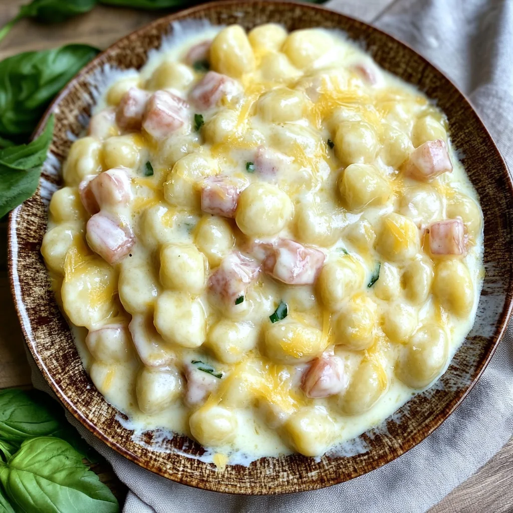 Käse Sahne Soße Gnocchi