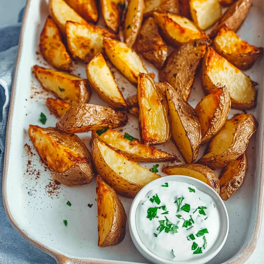 Knusprige Kartoffelspalten im Ofen