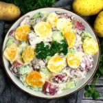 Leichter Cremiger Kartoffelsalat ohne Mayonnaise